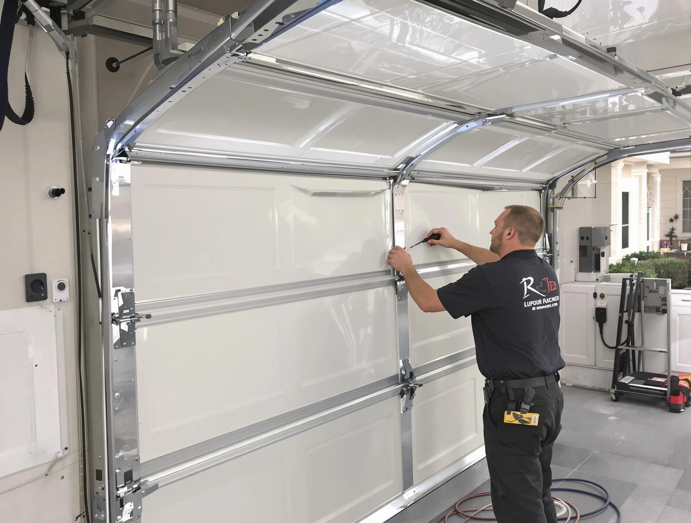 Brookfield Garage Door Repair professional performing panel repair in Brookfield